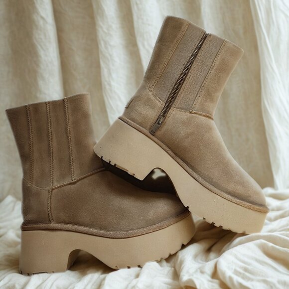 NEW UGG Classic Twin Seam New Heights Boots — Size 9 | Chestnut | - Picture 2 of 4